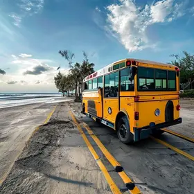 revisão preventiva em ônibus escolares