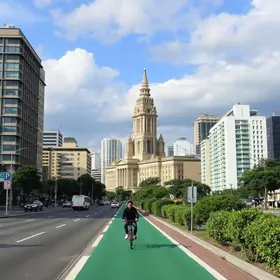 ciclovia Praia Grande Santos