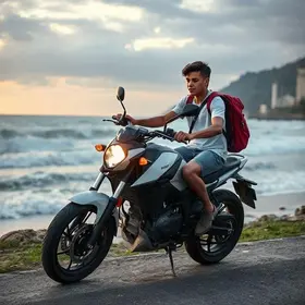 acidente de moto elétrica