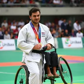 judoca paralímpica de Praia Grande