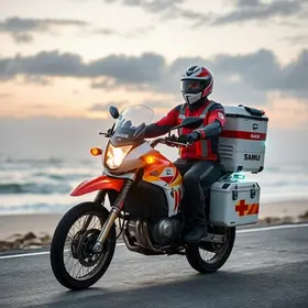 nova motolância SAMU Praia Grande