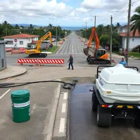 interdições de vias Praia Grande
