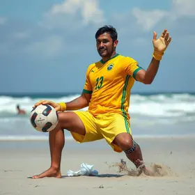 goleiro de Praia Grande