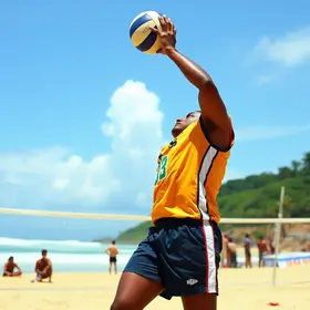 jogadores da Sabesp Praia Grande Vôlei