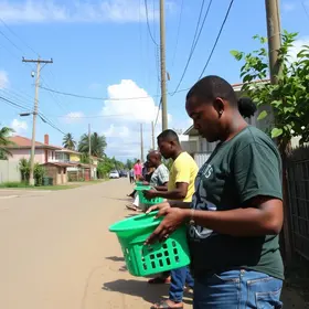 Ação Cidadania no bairro Samambaia