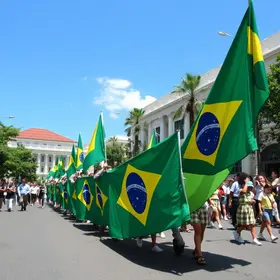 preparativos das escolas municipais para o desfile de 7 de setembro
